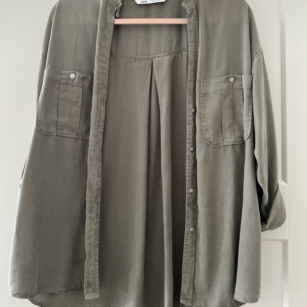 Zara long sleeve button up